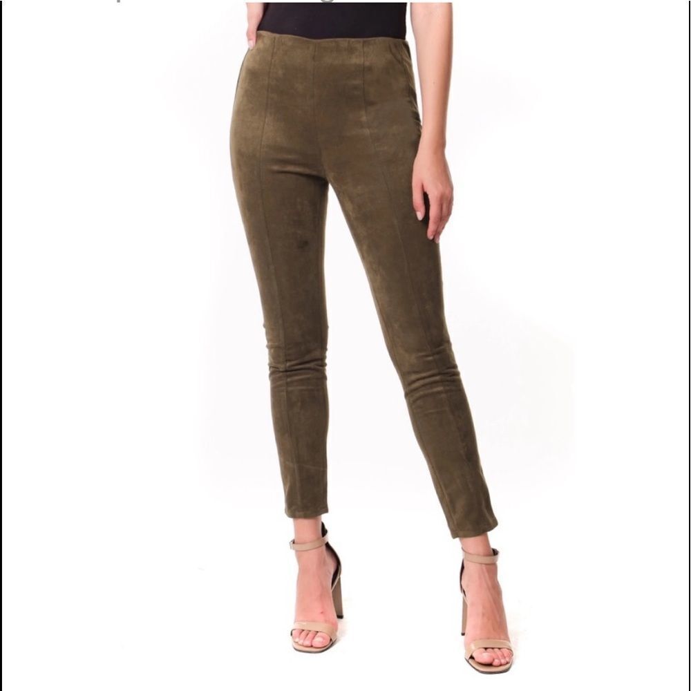 Blank NYC In The Forest Faux Suede Leggings